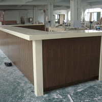 Comptoir de caisse/bar de restaurant de type Hot Pot et BBQ, design moderne, forme personnalisée
