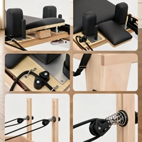 Maple 3-en-1 Pilates Cadillac Reformer Trapeze Tower Équipement d'entraînement multifonctionnel pour studio de pilates de prestige, logo personnalisé, vente en gros