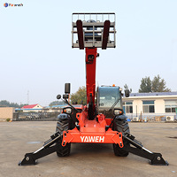 Chariot élévateur à bras télescopique de ferme tout Terrain chinois 7M avec chariot élévateur de Construction de seau à vendre