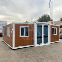 Maison conteneur extensible avec structure en acier inoxydable, design moderne, respirante, petite maison extérieure, châssis de remorque capsule sur roues