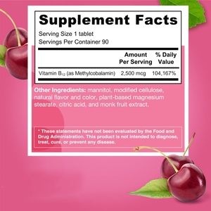 Tabletas de Vitamina B12 de Alta Potencia para Hombres y Mujeres, Mejoran la Inmunidad y Apoyan la Salud Mental - Product Image 3