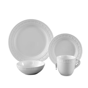 <span class=keywords><strong>Juego</strong></span> <span class=keywords><strong>de</strong></span> <span class=keywords><strong>Vajilla</strong></span> <span class=keywords><strong>de</strong></span> Porcelana Blanca con Relieve, Platos y Tazones <span class=keywords><strong>de</strong></span> Cerámica a Precio <span class=keywords><strong>de</strong></span> Mayoreo, Precio Competitivo, Fabricante - Product Image 4