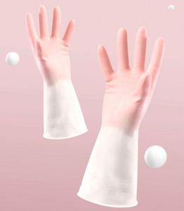 Gants de vaisselle de cuisine OEM & ODM en PVC, gants de nettoyage ménager réutilisables, vente en gros - Product Image 3