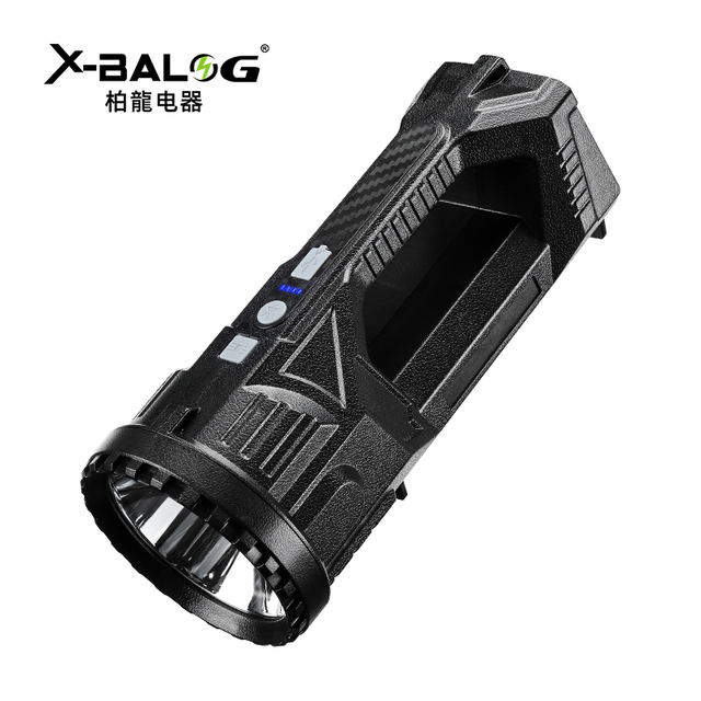 Multi-Function LED Solar Rechargeable ABS 1000 Lumens High Power Waterproof Zoomable Flashlight for Outdoor Camping