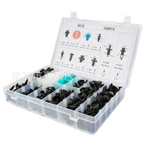 HE10 Wire Harness Routing Clip Assortment 54pcs Black Nylon Loom Clips For <b>Car</b> Electrical Wiring Organization - Product Image 3