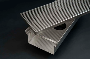 Caniveau <span class=keywords><strong>de</strong></span> drainage en acier inoxydable durable pour pavage <span class=keywords><strong>de</strong></span> villas, jardins et espaces extérieurs - Product Image 6