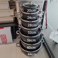 Nouveauté : Ensemble de 14 ustensiles de cuisine écologiques antiadhésifs en alliage d'aluminium pour les fêtes à domicile, ensemble de cuisine populaire et volumineux