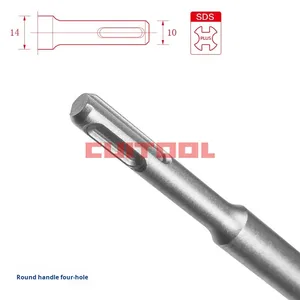 Cui Gong Industrial Grade Straight Tip Flat <strong>Chisel</strong> with <strong>Sds</strong> Plus Shank Alloy Steel Handle Sand Blasted Finish for <strong>Masonry</strong> Use - Product Image 3