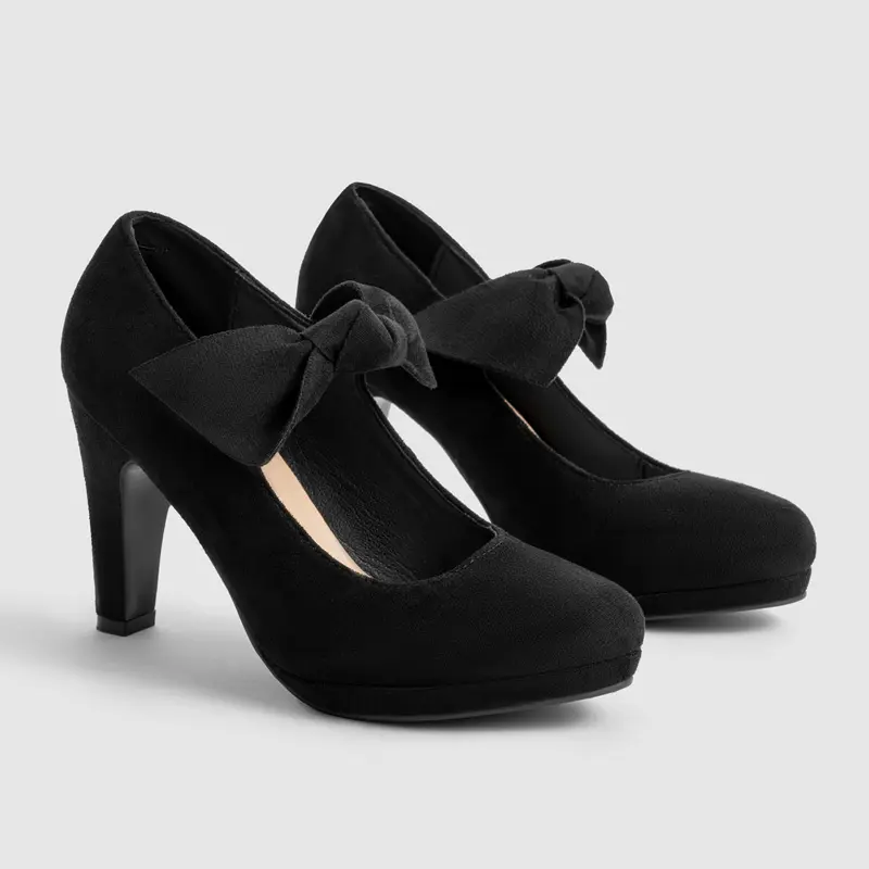 Scarpe da donna con plateau Mary Jane con tacco grosso