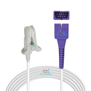 Sp2 सेंसर DS-100A ds100a db9 पिन पुनः प्रयोज्य tpu केबल वयस्क कान क्लिप स्पू2 सेंसर nellcor अधिकतम के लिए संगत - Product Image 1