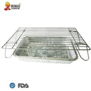 Modern Home Use Stainless Steel Aluminum Foil Tray Outdoor Camping Disposable Charcoal BBQ Grill