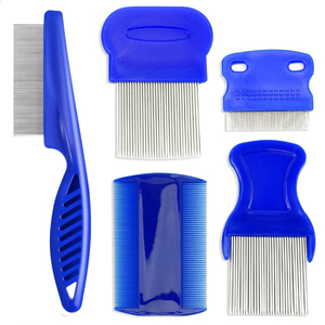 Novo Atacado <span class=keywords><strong>Pet</strong></span> Flea Comb Double Side Piolhos Escova Dog Cat Cabelo Remoção Grooming Tool Set - Product Image 3