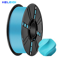 Filament PLA d'impression 3D KELEIDI Basic 1,75 mm, couleur bleu ciel, consommables pour impression haute vitesse Tuozhu, fil plat soigné, 1 kg