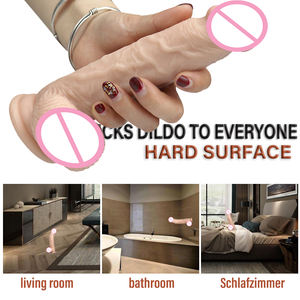 Juguete de Masturbación Pene de Simulación de PVC Suave Tamaño Grande 10 Colores Dildos Realistas Artificiales para Mujer - Product Image 4