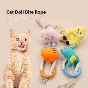 2025 nuevo juguete interactivo para gatos pequeños, palo de hierba gatera en alivio, cuerda para morder dientes, juguete para perros, productos para mascotas - Product Image 2