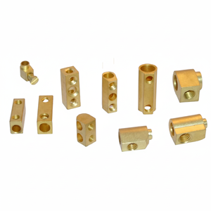 Brass Terminal Blocks CNC Machined Parts High Voltage Electrical Wiring Terminals OEM ODM Wholesale Export Manufacturer - Product Image 1
