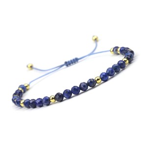 Braccialetti Regolabili Unisex con Sfere Classiche da 4mm in Pietra Naturale: Lapislazzuli, <span class=keywords><strong>Ametista</strong></span>, <span class=keywords><strong>Occhio</strong></span> <span class=keywords><strong>di</strong></span> <span class=keywords><strong>Tigre</strong></span> ed Ematite, Gioielli per Regali Quotidiani - Product Image 5