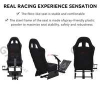 Cockpit de simulation de course personnalisé GY058, siège de simulation de course réglable pour Playstation 2 3, Wii, Xbox, Xbox 360
