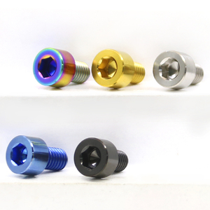 Hợp kim Titan Bu lông đầu hình trụ cho Xe máy điện sửa đổi Cốc đầy màu sắc mạ chân không và vít hình lục giác - Product Image 3