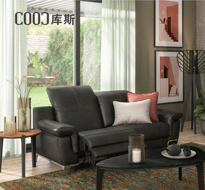 Modern Nordic <strong>Italy</strong> Wholesale Living Room Sofa Rice Fabric <strong>Leather</strong> 3 Chaise Apartment Recline Sofa - Product Image 2