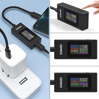 Testeur USB C Testeur de tension et de courant de type C Détecteur de chargeur de puissance mobile