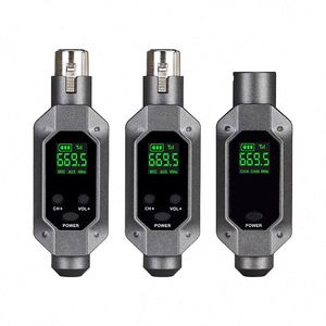 Sistema de Micrófono Inalámbrico UHF Profesional, Adaptador de Micrófono XLR con Transmisor y Receptor de Metal para Micrófono Dinámico - Product Image 1