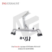 Échappement Valvetronic en acier inoxydable ING pour Porsche Cayenne GTS Turbo 9Y0 4.0T – Pièces de performance pour SUV à fixation directe – Vente en gros