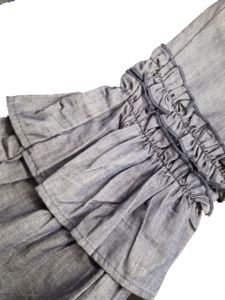 Nouveau style <span class=keywords><strong>fille</strong></span> à volants denim pantalons longs filles à la mode pantalons spécifiques au sexe - Product Image 4