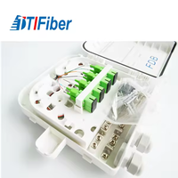 Caja de distribución FTTH impermeable SC 1 /8 puertos Caja de distribución de fibra óptica para exteriores