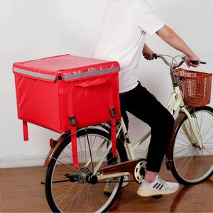 Mochila isotérmica de alta calidad Oxford impermeable y engrosada de 80 litros con diseño de letras, para entrega de comida a domicilio en bicicleta - Product Image 5