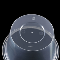 Récipients jetables avec couvercles pour nourriture Boîte de rangement de cuisine Récipient de stockage de nourriture en plastique transparent