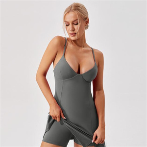 Ensembles de sport décontractés grande taille pour femmes, ensembles de fitness légers à séchage rapide, hauts de yoga ajustés à <span class=keywords><strong>col</strong></span> en <span class=keywords><strong>V</strong></span>, ensembles de yoga grande taille pour la course à pied - Product Image 1