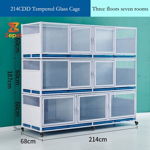 <span class=keywords><strong>Cage</strong></span> de Luxe Modulaire Robuste pour Animaux de Compagnie et d'Élevage, pour Clinique Vétérinaire, avec Parois Solides - Product Image 4