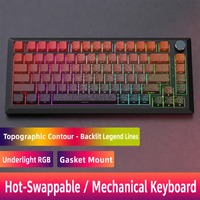 Clavier DK75 à échange de touches à chaud, batterie 4000 mAh, anti-ghosting complet pour PC, esports, saisie et usage quotidien