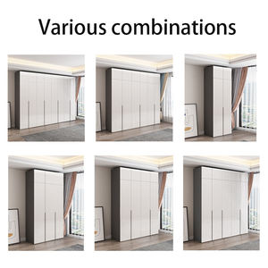 Fournisseur direct d'usine armoire à portes coulissantes <span class=keywords><strong>de</strong></span> luxe légère maison chambre assemblage simple <span class=keywords><strong>porte</strong></span> <span class=keywords><strong>coulissante</strong></span> grande armoire nordique - Product Image 6