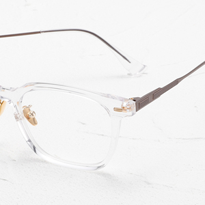 Gafas Transparentes Rectangulares con Montura Completa, Color Marrón Sólido, Anti-UV, Ligeras, Unisex, para Adultos, Monturas para Corrección de la Visión - Product Image 3