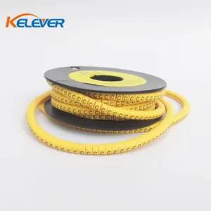 Rotuladores de cable amarillo termorretráctil, alta calidad, números