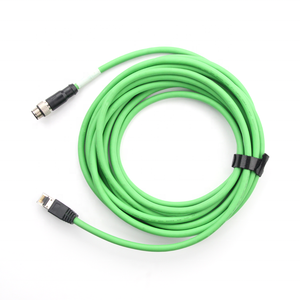 M12 4 Pin D-code Để RJ45 Cáp Gigabit Cognex Máy Ảnh Công Nghiệp Dây Mạng CAT5 Shield Cáp Chống Nước - Product Image 6