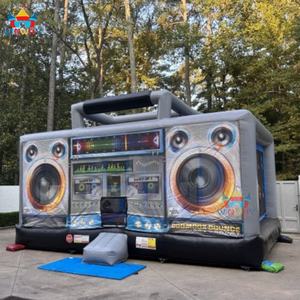 Winway Giant <b>Inflatable</b> Boom Box Bounce House with Massive Jumping Area PVC Material 500kg Capacity Radio Beatbox Fun & Safety - Product Image 2