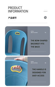 Rahat yüksek geri plastik kol sandalye - Product Image 6