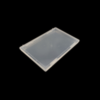 Organizador de archivos transparente, carpeta de papel A4, caja de llenado de plástico, suministros escolares