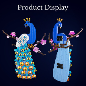 Pour moule roi 10149 petits blocs de construction en plastique paon suspendu peinture assemblé modèle <span class=keywords><strong>jouet</strong></span> cadeau pour garçons et filles - Product Image 2