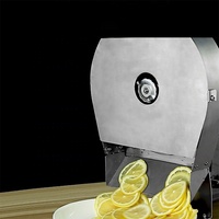 Handmatige elektrische groentesnijder van roestvrij staal, klein model voor thuis en commercieel gebruik, geschikt voor aardappel, ui, gember, keuken, restaurant.