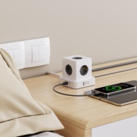 Prise de courant portable de table Suoma E75, norme allemande/coréenne EU, 5 prises, PD65W, 3 ports USB-A, 6 ports USB-C, câble de 1,5 m