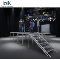 Scène portable en aluminium à installation rapide, plateforme de scène pour événements, scène extérieure pour mariage, spectacle
