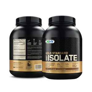 Supplément de protéines de lactosérum pour la prise de masse musculaire chez l'adulte, 100% isolat de protéines de lactosérum pur, conditionnement en bouteille - Product Image 2