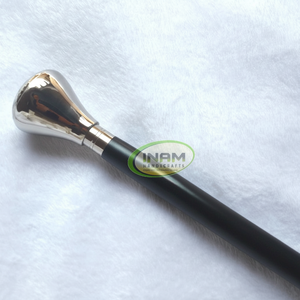 Bastón de senderismo plegable de madera de estilo Vintage tallado a mano de alta calidad con mango de agarre recto punta de goma 92 CM - Product Image 1