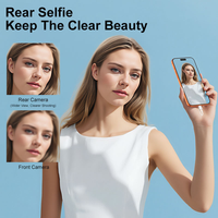 Écran de projection magnétique pour vlogging, caméra de téléphone portable, selfie, vlog, diffusion en direct, mini projecteur filaire BT 2.1 " LED HD