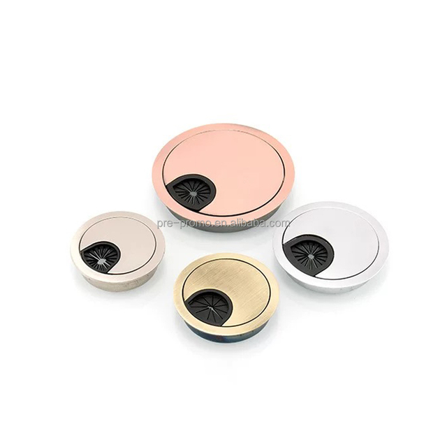 Wholesale Zinc Alloy Round 53mm Computer Outlet Cover Desk Wire Cable Grommet