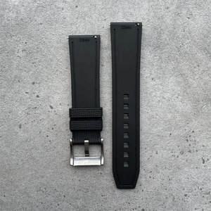 Nouveau Style Tissage Motif Fluor Caoutchouc Bracelet De Montre Sport Bracelet Personnalisé <span class=keywords><strong>Noir</strong></span> 20mm 22mm FKM Bracelet De Montre - Product Image 4
